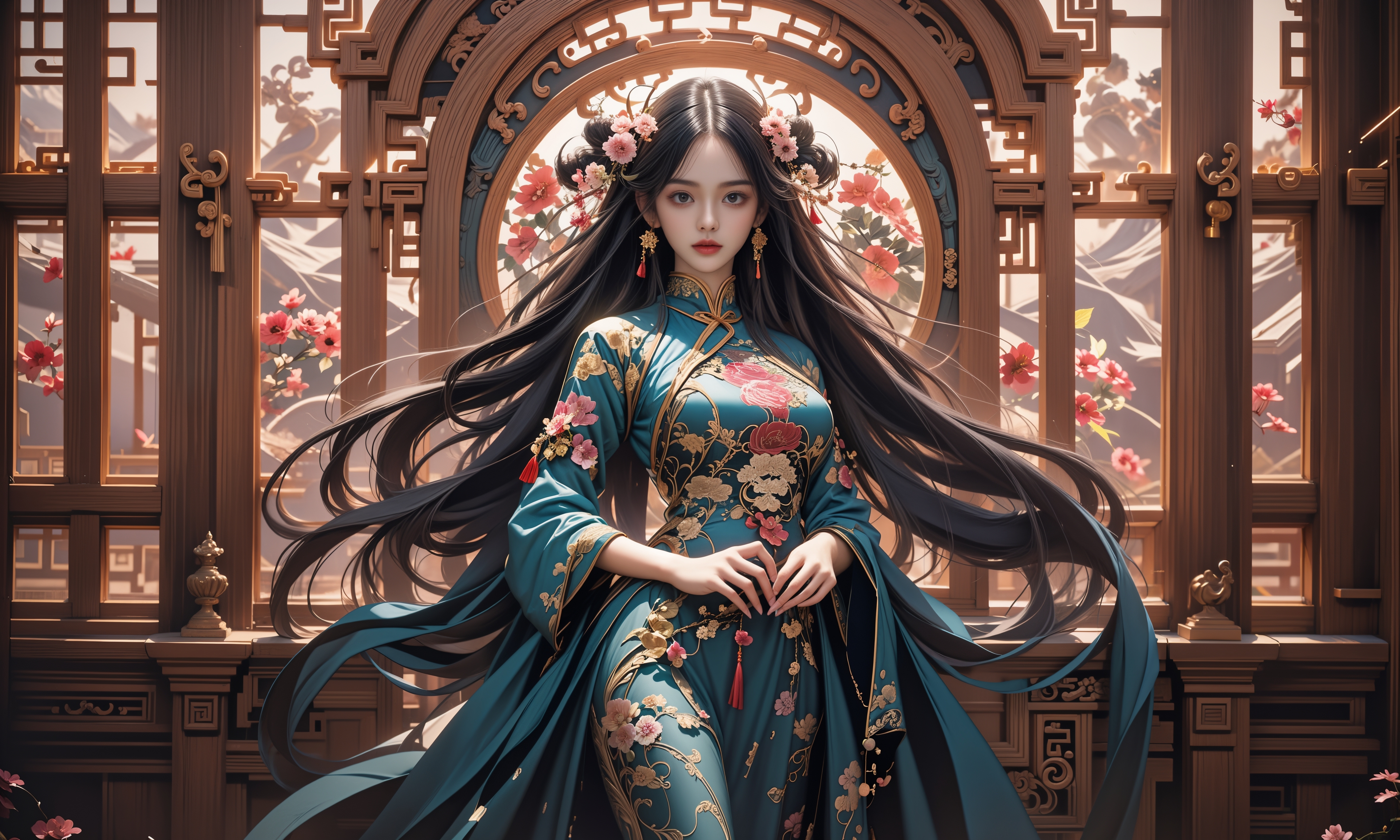 邱启敬《山海经》主题艺术巡展亮相新疆昆仑山景区